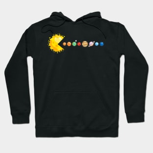 Planetary System Star Eating Planets Sun Funny Astronomy Hoodie